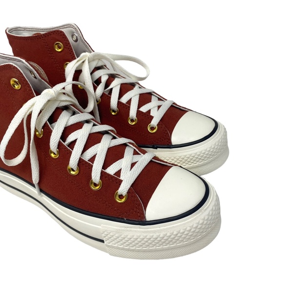 Converse Ctas Lift Platform Shoes Skate Women Brown Canvas Custom 171209C-WBGGS - Picture 3 of 11